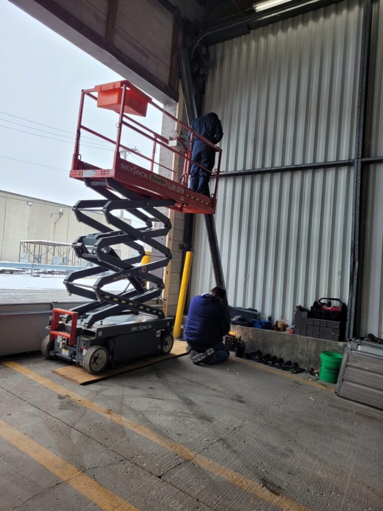commercial overhead door operator installation